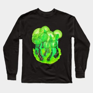 Green Forest Abstract Long Sleeve T-Shirt